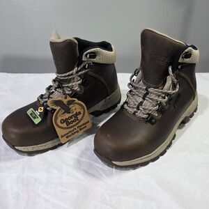 NWT Georgia Boot Eagle Trail Alloy Toe Waterproof Brown Leather Hiking Boots.6M